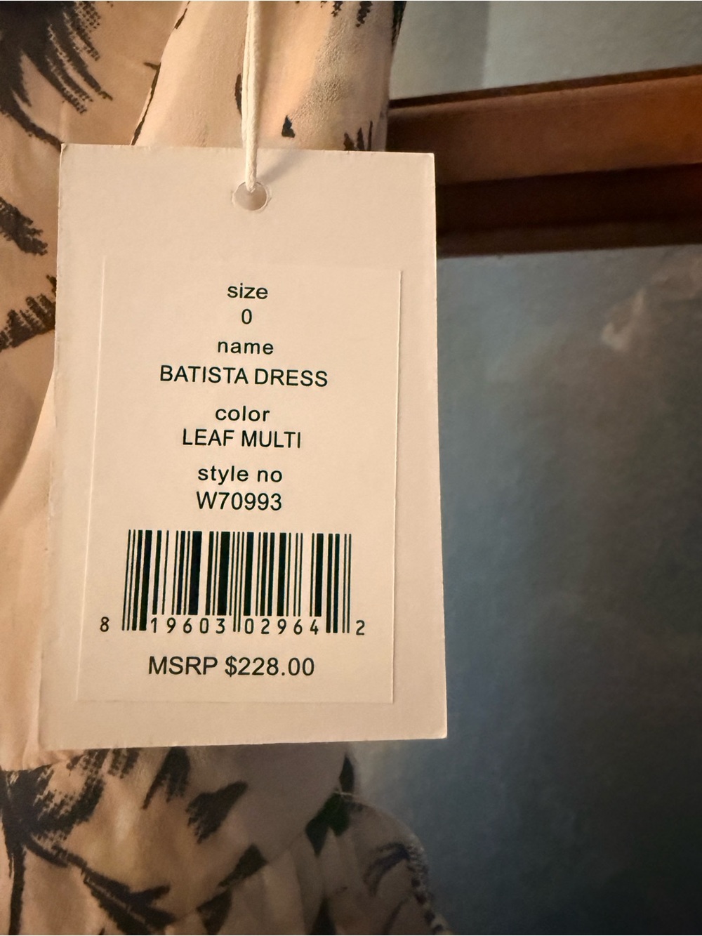 Walter Baker White Midi Dress with Black Floral Print - Picture 3 of 10